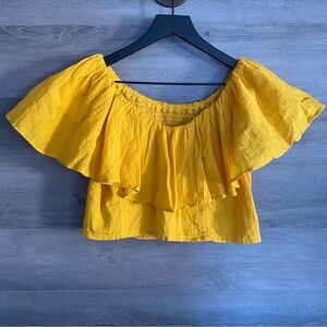 Jens Pirate Booty Golden Yellow Cotton Top